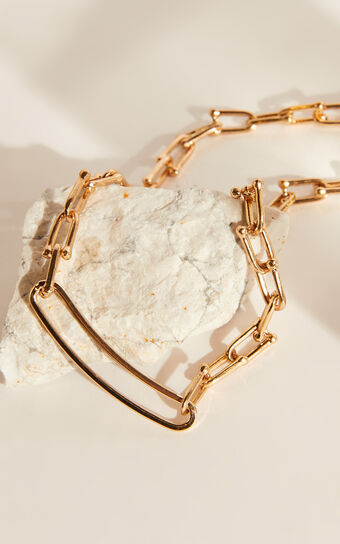 Infanta Necklace - Paperclip Chain Necklace in Gold
