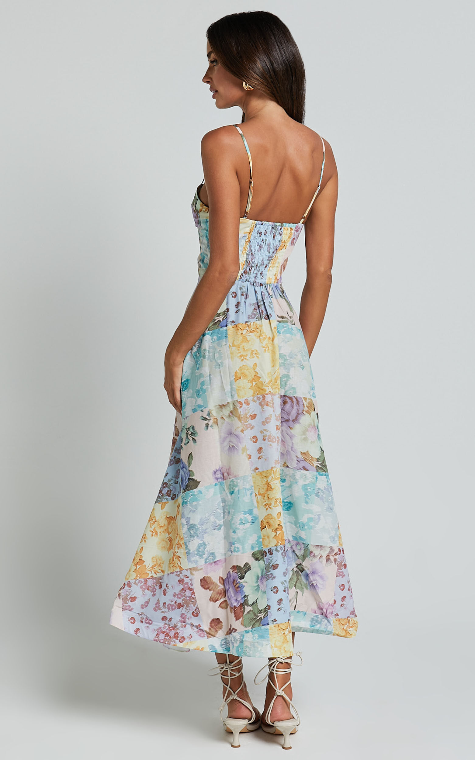 人気ブランドを Robertson Midi Dress - Strappy Sweetheart Bustier Flare ワンピース