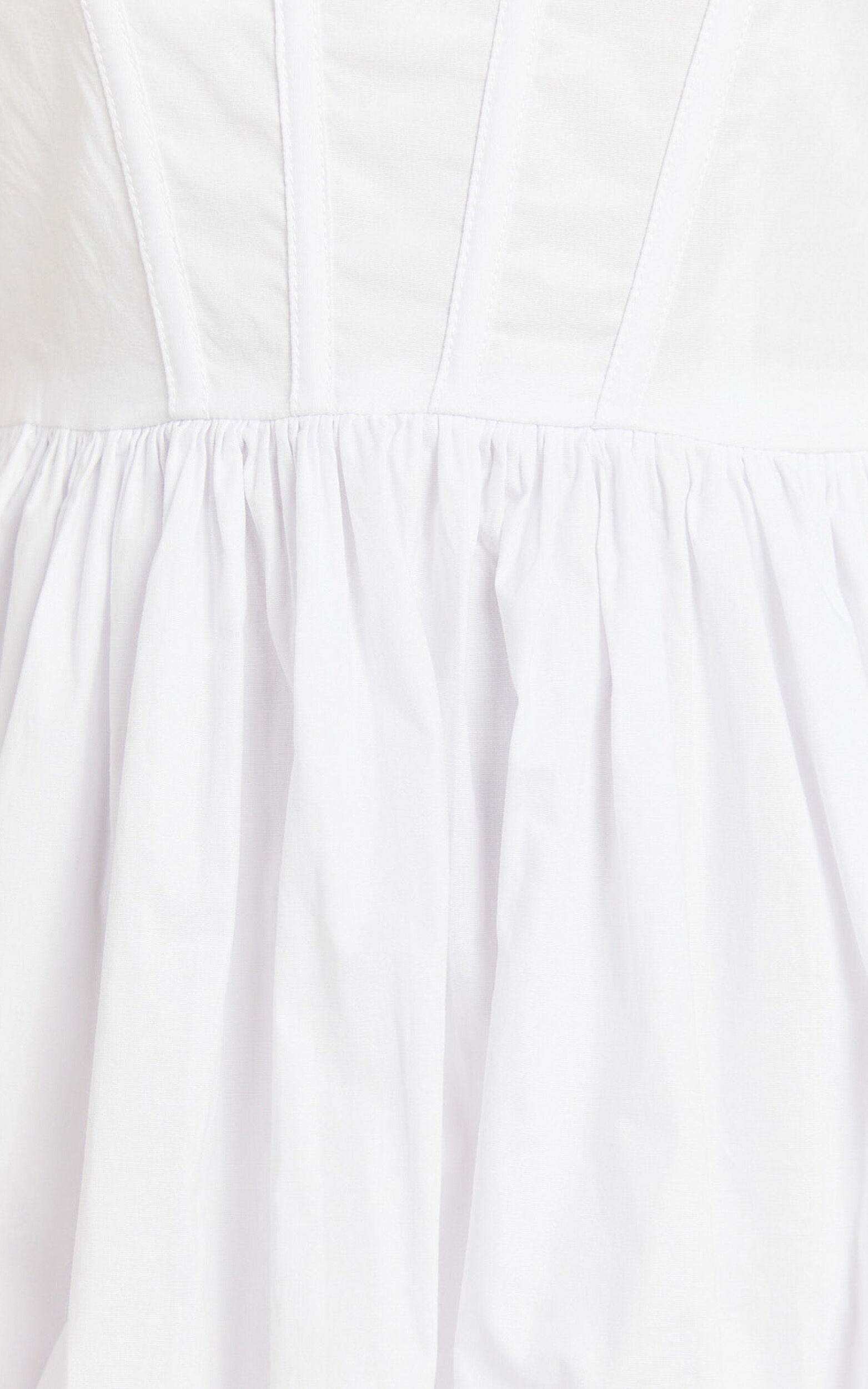 Brianda Mini Dress - Corset Bodice Bubble Hem Dress in White | Showpo USA