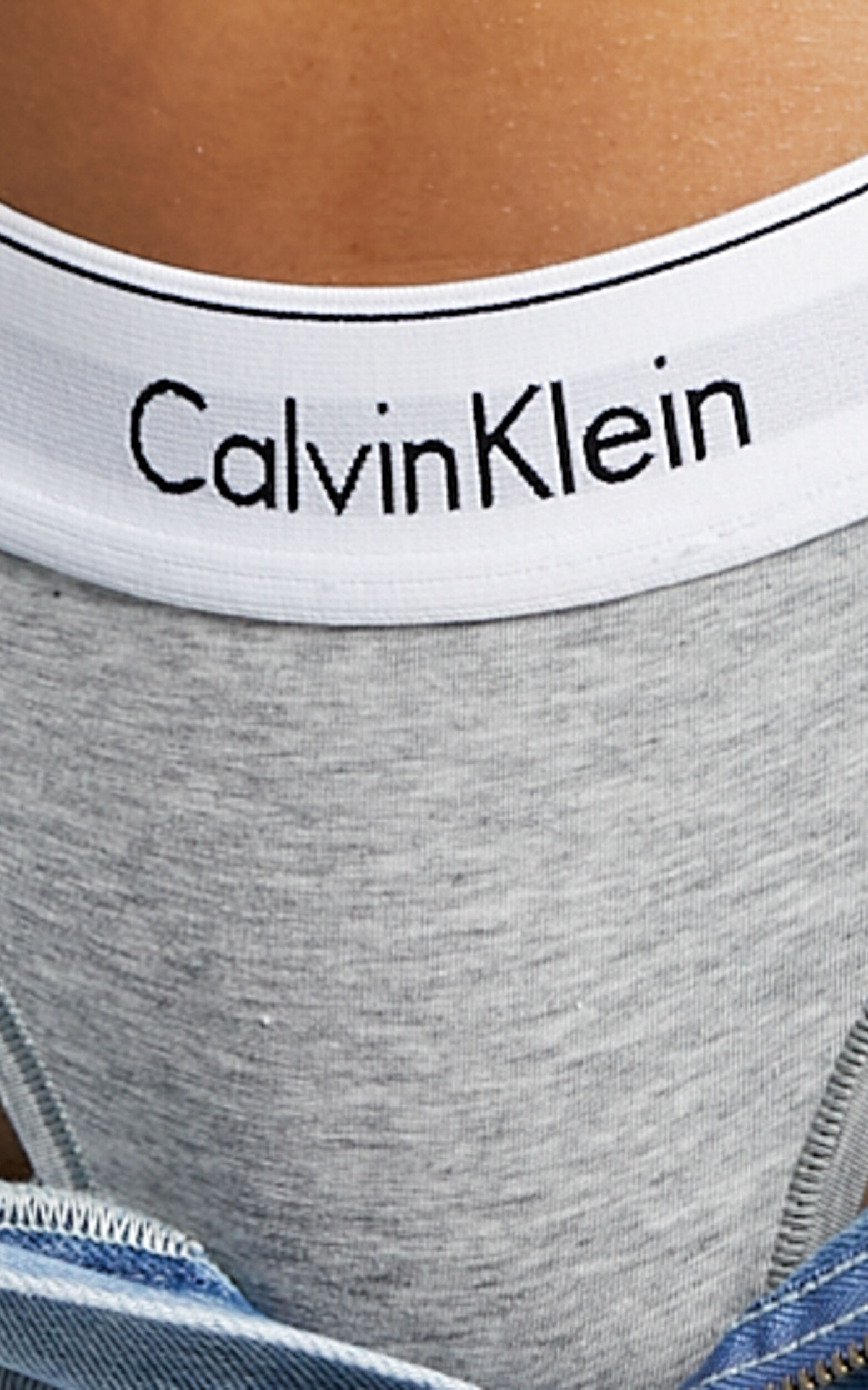 Panties Calvin Klein Calvin Klein Modern Cotton Holiday Thong Hemisphere  Blue Heather