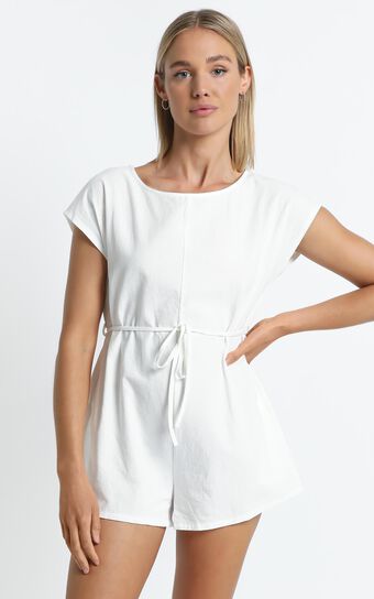 Wisconsin Playsuit in White