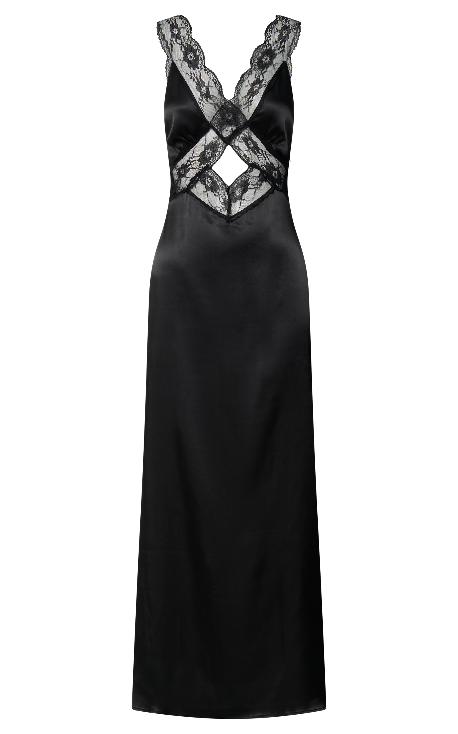 [Margesherwood ] / ☆ LACE MIDI SLIP DRESS / black Margesherwood ] / ☆ LACE MIDI SLIP DRESS / black LACE MIDI