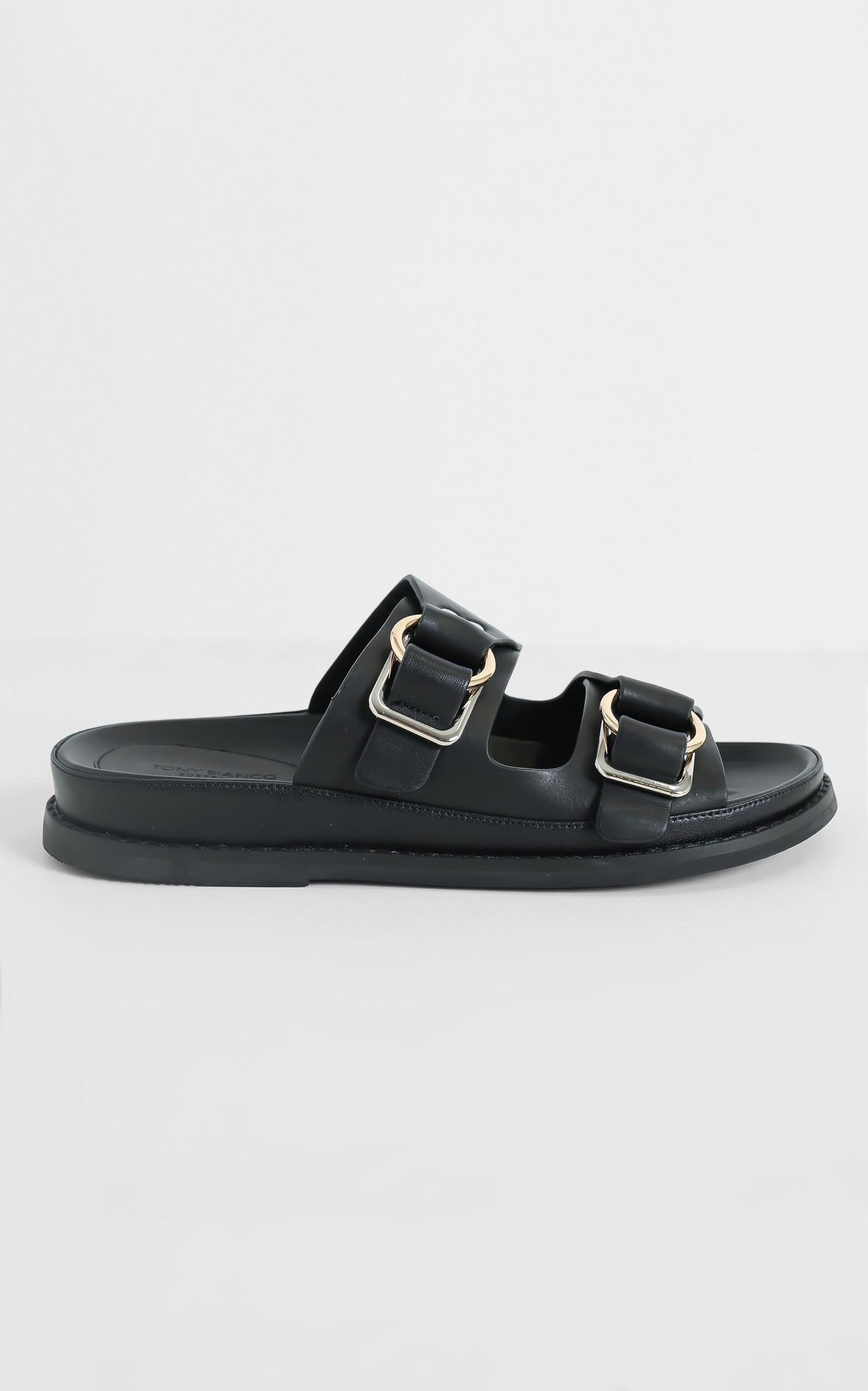 Tony Bianco Hunter Sandals in Black Como Showpo