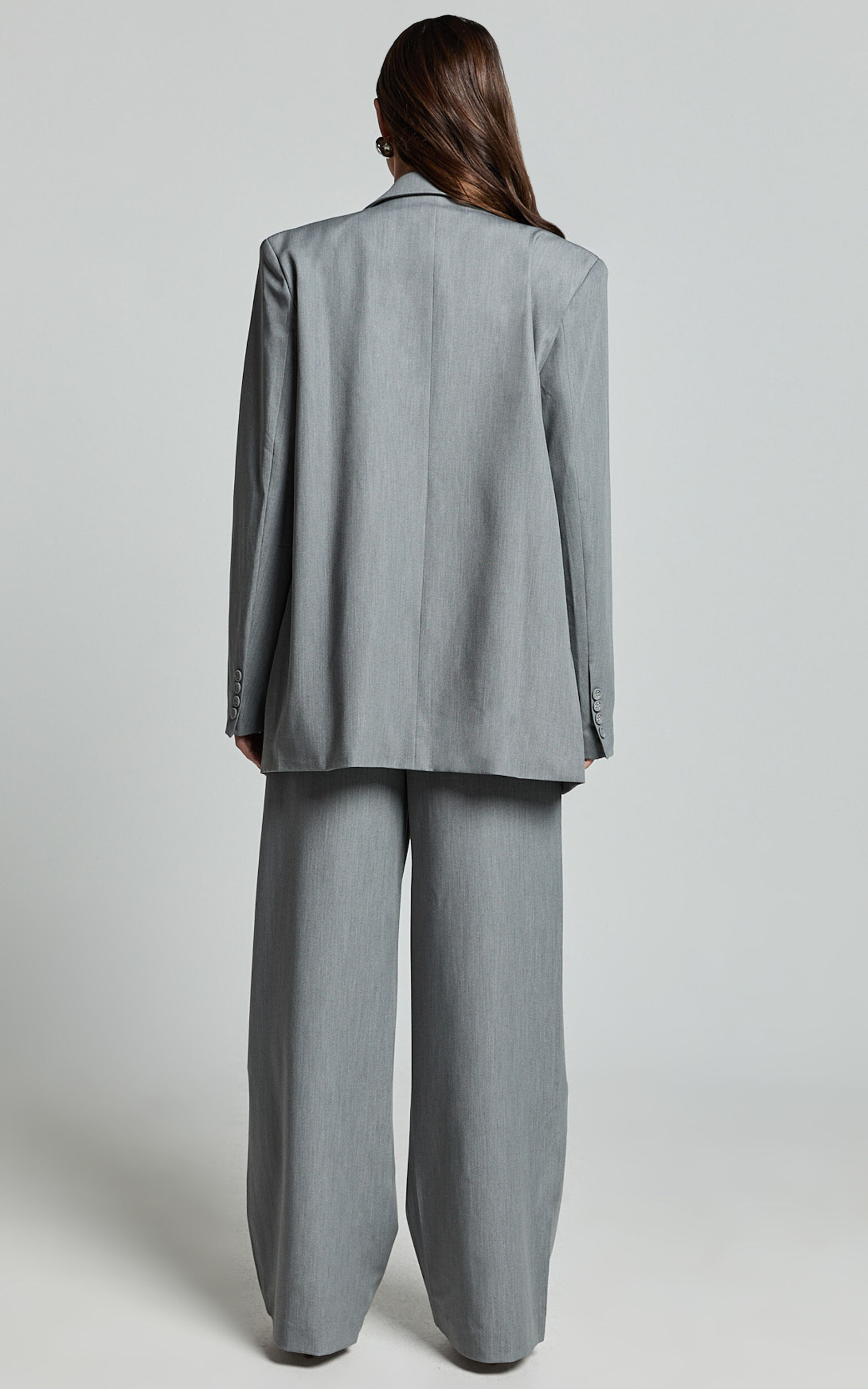 Hope Blazer - Oversized Double Breasted Blazer in Grey Hope Blazer - Oversized Double Breasted Blazer in Grey
