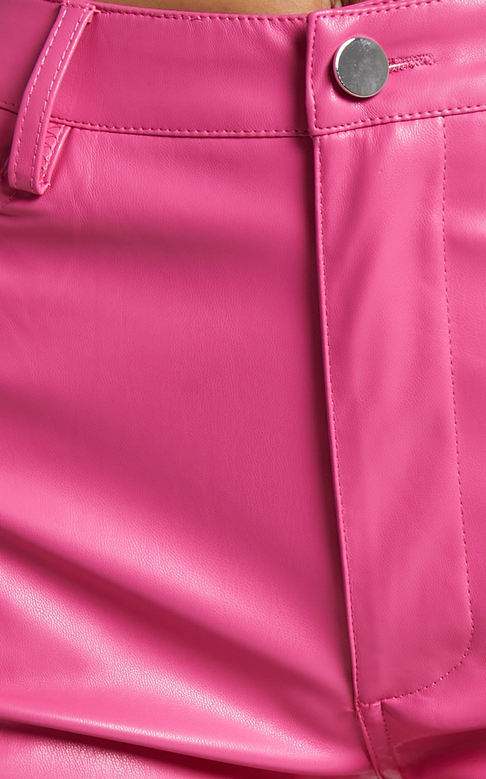 Hot pink faux leather pants new arrivals