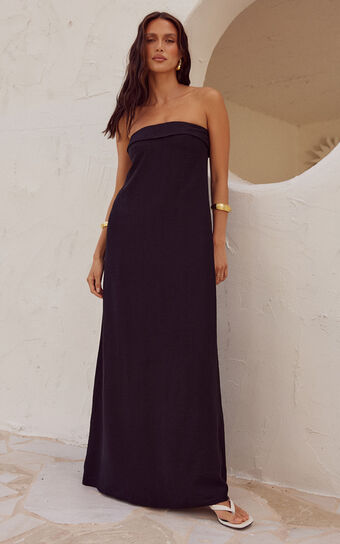 Runaway The Label - Saphira Maxi Dress in Black