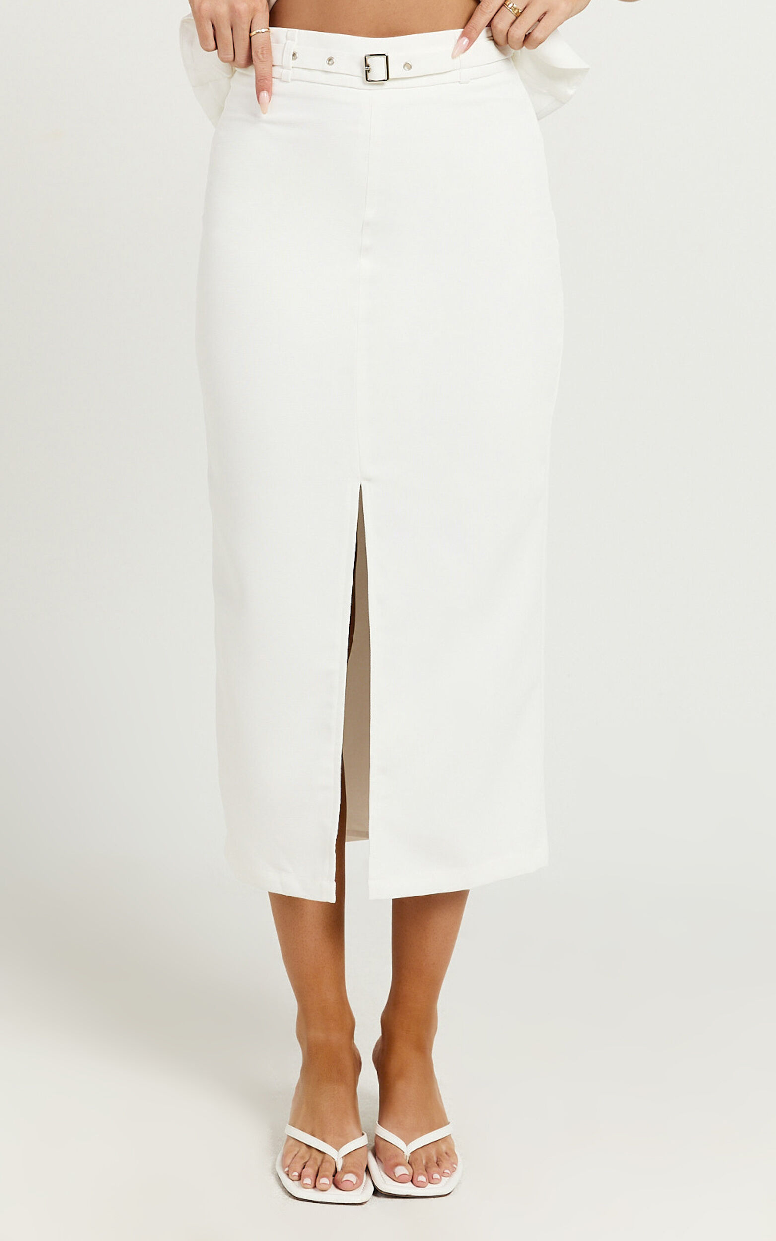 White midi skirt 9mm discount