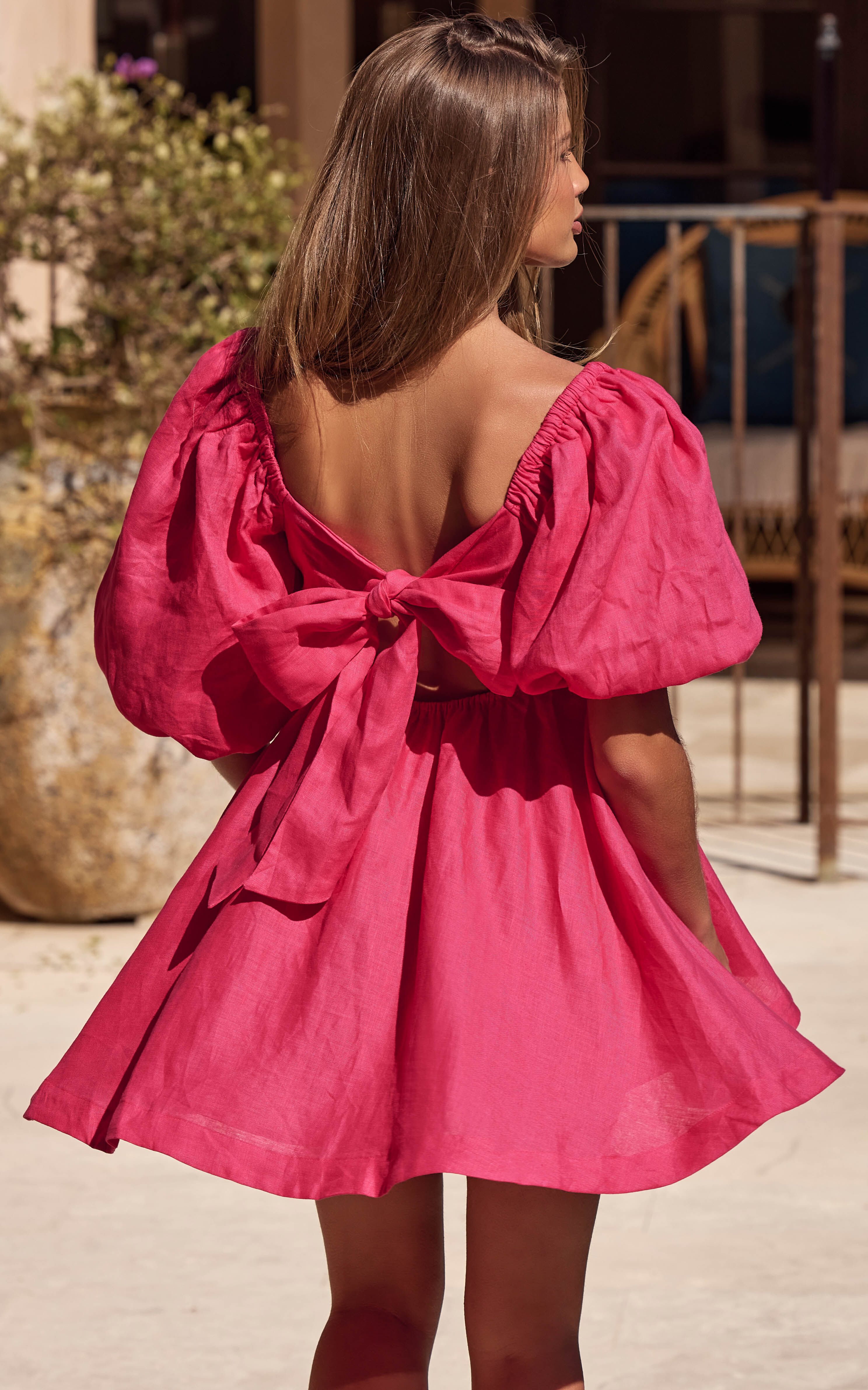 Magenta cheap summer dress