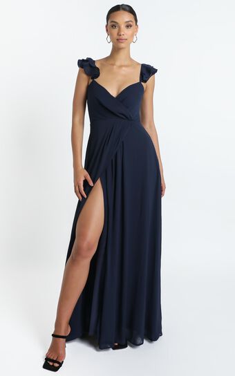 Wrap Your Troubles In Dreams Dress In Navy