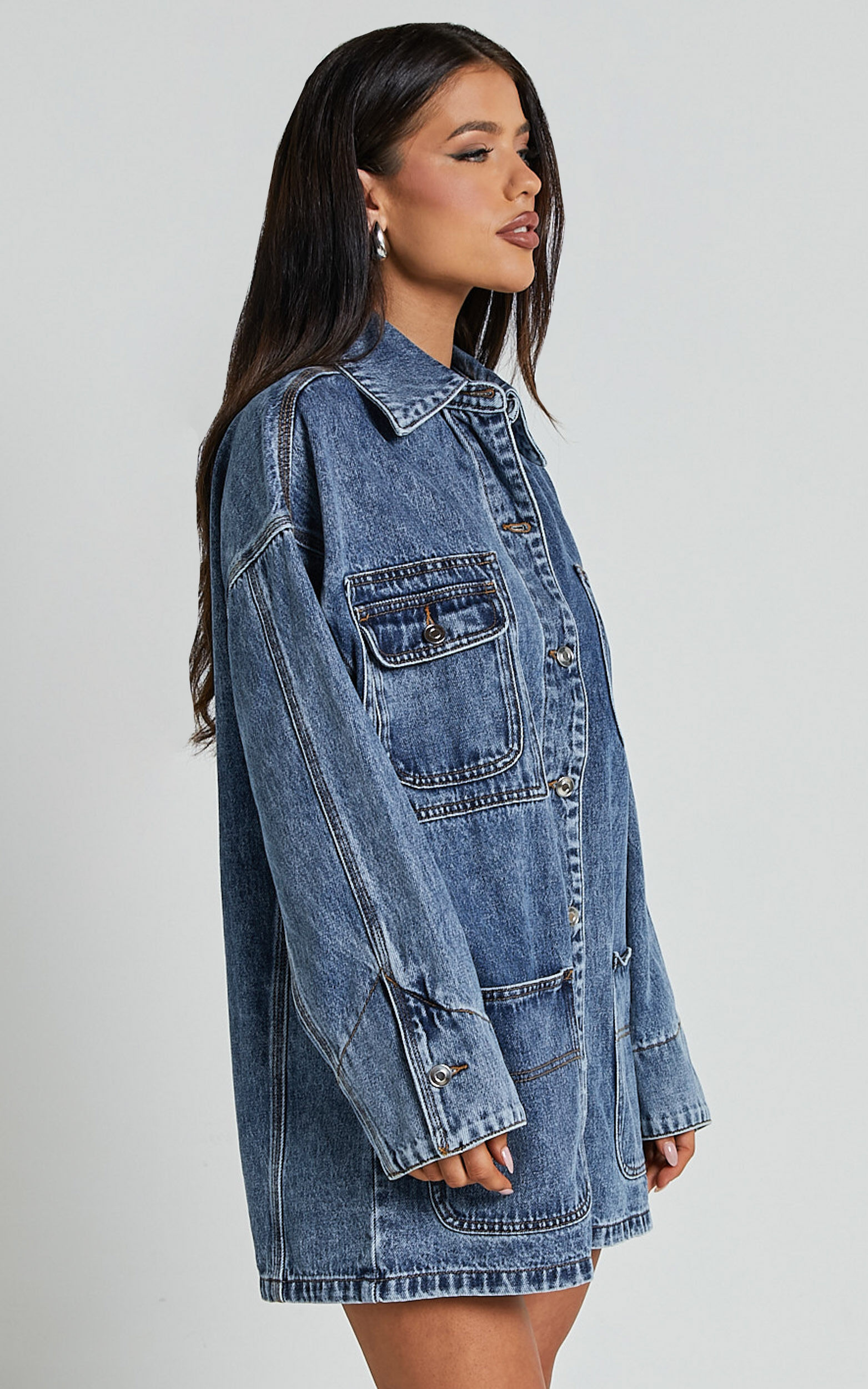 Full sleeve denim jacket hotsell