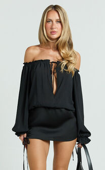 Lioness - Sevigny Mini Dress in Onyx