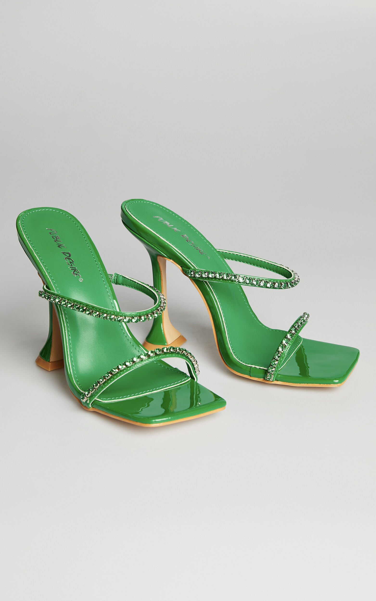 Green patent heels hot sale