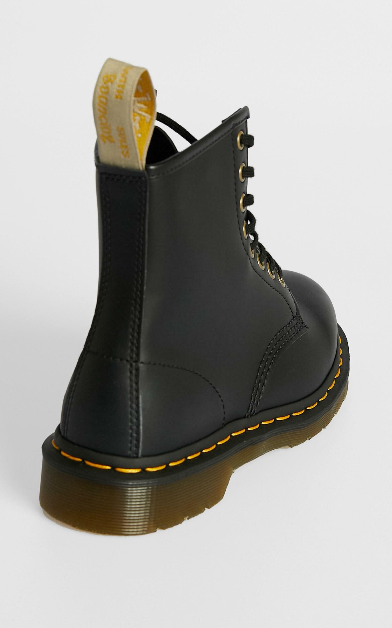 Dr. Martens - 1460 Vegan 8 Eye Boot in Black | Showpo Dr. Martens - 1460 Vegan 8 Eye Boot in Black | Showpo