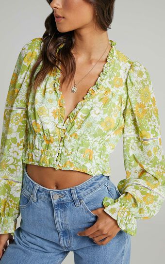 Eze Top in Harmony Floral Chiffon