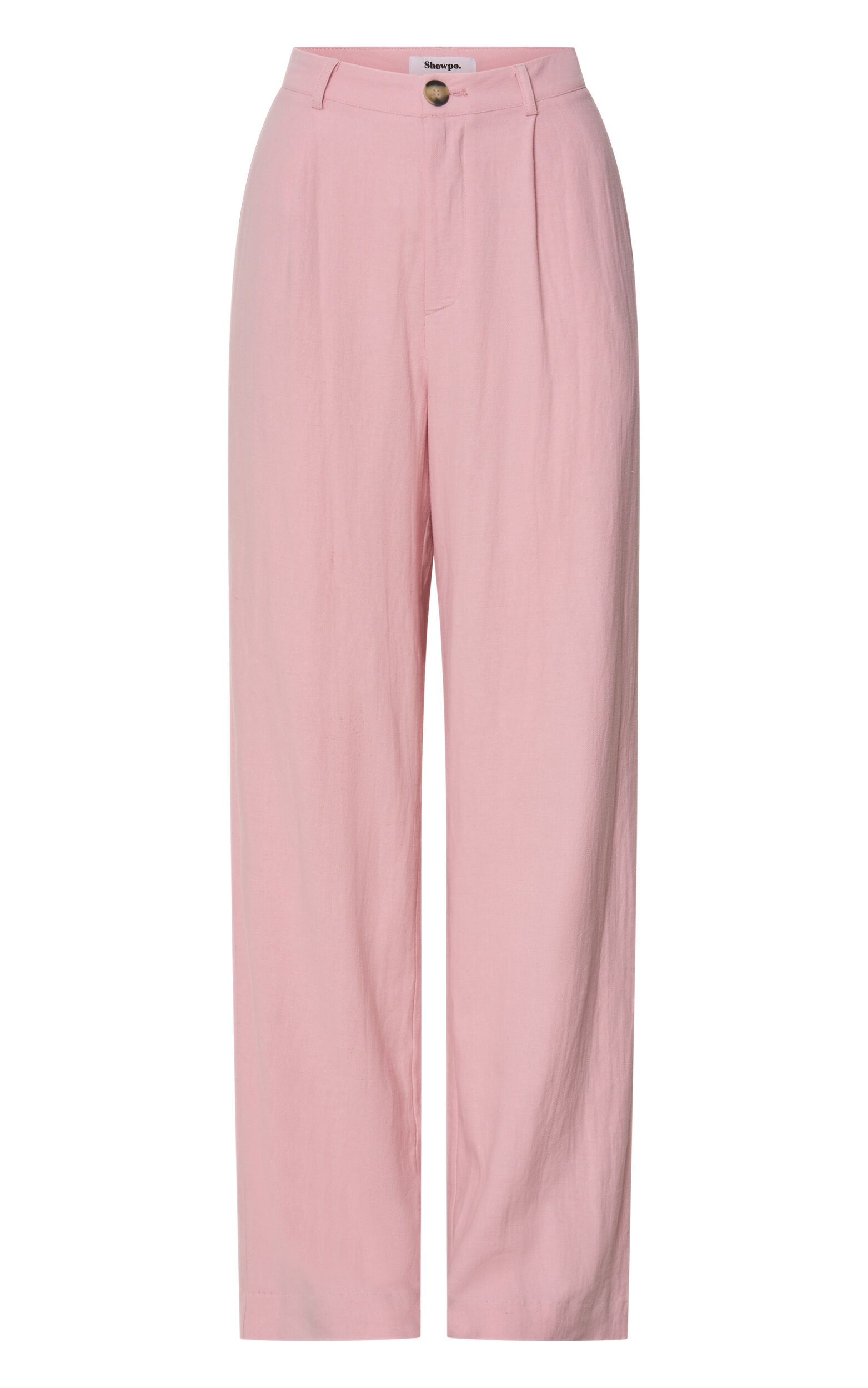 超安い Mid Linen - Pants Bree Rise Tailored Leg Straight Relaxed パンツ