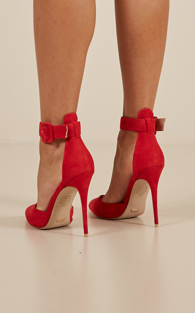 Red billini heels top